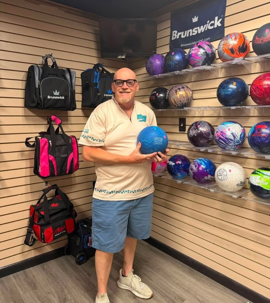 Dale Williams in the Pin Down Pro Shop